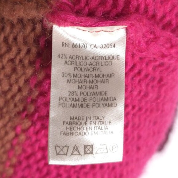 Free People Over The Rainbow Mohair Blend Cardigan Duster Sweater ITALY 🇮🇹 S/P - Picture 14 of 14